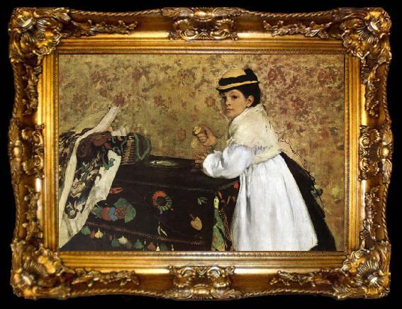 framed  Edgar Degas Portrait, ta009-2
